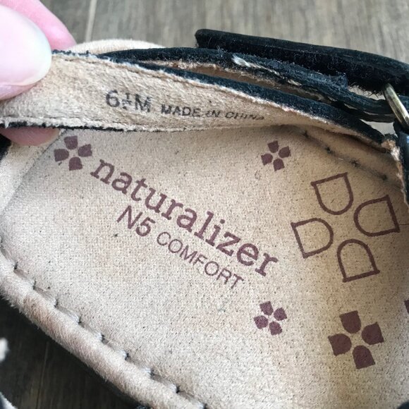 Cute Naturalizer N5 Comfort Strappy Sandals - Black, Brown - Women's Size 6.5 - Picture 6 of 10